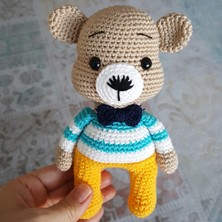 Binbir Trend El Örgüsü Amigurumi Oyuncak  Sevimli Ayıcık 20 cm