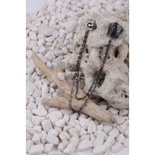 Kravatkolik Füme Renk Füme Taşlı Ceket Yaka Iğnesi