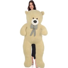 Sole Sevimli Papyonlu Büyük Peluş Ayıcık, 130 Cm- % 100 Yerli