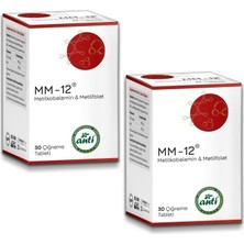 Anti Mm-12 Metilkobalamin Çiğneme Tableti 30 Tablet (2 Adet)