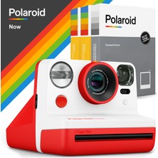 Polaroid Now Kırmızı Instant Fotoğraf Makinesi ve 24LU Film Hediye Seti