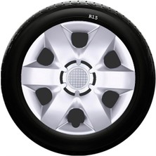 Sjs Sks Renault Jant Kapağı 15 Inç Kırılmaz 1 Takım 4 Adet NO:310