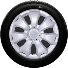Sjs Sks Volkswagen Jant Kapağı 16 Inç Kırılmaz 1 Takım 4 Adet NO:417