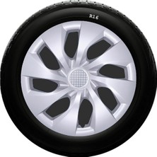 Sjs Sks Toyota Jant Kapağı 16 Inç Kırılmaz 1 Takım 4 Adet NO:416