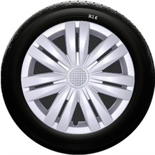 Sjs Sks Skoda Jant Kapağı 16 Inç Kırılmaz 1 Takım 4 Adet NO:427