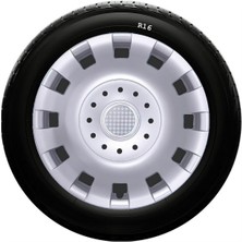 Sjs Sks Skoda Jant Kapağı 16 Inç Kırılmaz 1 Takım 4 Adet NO:414