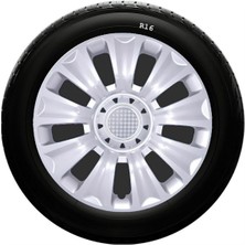 Sjs Sks Opel Jant Kapağı 16 Inç Kırılmaz 1 Takım 4 Adet NO:424