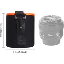 ZSZH Slr Kamera Lens Liner Bag Su Geçirmez Koruyucu Kılıf - Turuncu