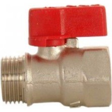 E.C.A 1/2" Mini Küresel Valf Kırmızı Iç Dış VIDA102122028