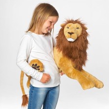 Shiva Gift&More Djungelskog  Peluş Oyuncak Aslan Uyku ve Oyun Arkadaşı 70 cm Pelüş Yastık