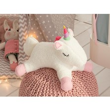 Shiva Gift&More Mini Unicorn Dekoratif Yastık 32X24 Beyaz