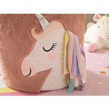 Shiva Gift&More Unicorn Pony Tasarımlı Oyuncak Sepeti 40X26 cm Pembe