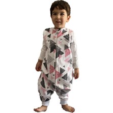 Enhitbaby Çocuk Bebek Kışlık ve Mevsimlik Çift Katlı Pazen Uyku Tulumu 1 Tog 6-12 Ay Pembe