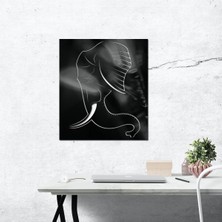 Makta Fil Figürlü Lazer Kesim Tablo