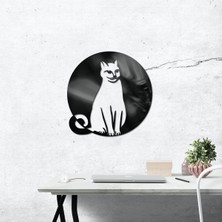 Makta Kedi Figürlü Lazer Kesim Tablo