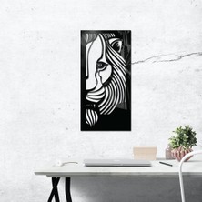 Makta Aslan Figürlü Lazer Kesim Tablo