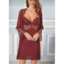 Pierre Cardin 5625 6lı Penye Gecelik Sabahlık Takımı