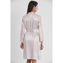 Pierre Cardin 4025 2lı Saten Gecelik Sabahlık Takımı