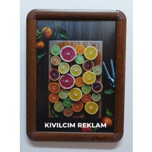 Ahşap Desenli Kahverengi A4 Alüminyum Rondo Çerçeve