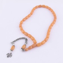 Nusnus  Sıkma Kehribar Kapsül Kesim  9.40 gr Gümüş Sb 03 Tesbih