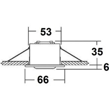 SEAWORLD Spot Lamba Metalik 12V-10W, 65MM