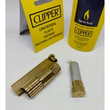 Clipper Benzinli Metal Muhtar Çakmağı, Clipper Benzin ve Clipper Taş