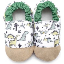 First Step Pamuk Astarlı Kaydırmaz Taban PATIK-DİNO-F-834