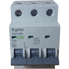 Sigma 3X50A C/3ka W Otomatik Sigorta Sigma