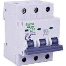Sigma 3X63A C/3ka W Otomatik Sigorta Sigma