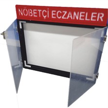 Nöbetçi Eczane Büyük Boy Hazır Pano Işıklı LED Pano Akülü Şarjlı