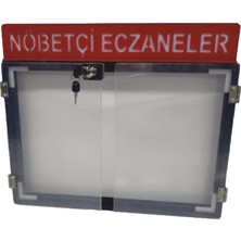 Nöbetçi Eczane Büyük Boy Hazır Pano Işıklı LED Pano Akülü Şarjlı
