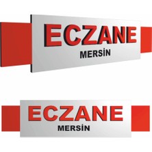 Eczane Tabelası 300X100 cm Kırmızı Kutu Harf Kompozit Işıklı LED