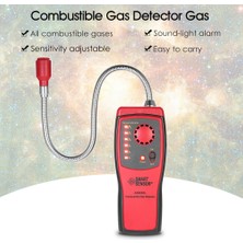 Smart Sensor Yanıcı Gaz Dedektörü - Siyah/Kırmızı (Yurt Dışından)
