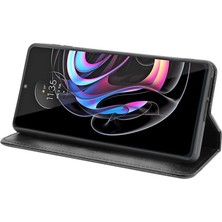 Seniee Motorola Moto Edge S Pro Cüzdan Deri Flip Telefon Kılıfı (Yurt Dışından)