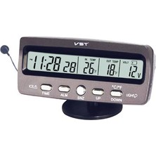 Tme Araba Araç Oto Çok Fonksiyonlu Termometre Saat Voltmetre VST7045