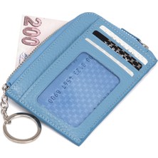 Tergan Mavi Deri Unisex Kredi Kartlık 00265C43