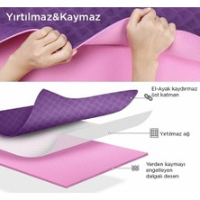 Gymo Hizalamalı 6mm Tpe Yoga Matı Pilates Minderi