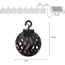 Zsykd8 1 Güneş Alev Topu Işık Dize Açık Güneş Courtyard IP44 Su Geçirmez Işık Içinde (Yurt Dışından)