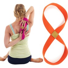 Zsykd2 Adet Yoga Stretch Kemer Pamuk Kalın Mobius Şeridi (Turuncu) (Yurt Dışından)