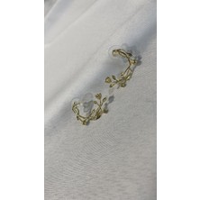 Blau Accesories Gold Dallı Gül Küpe