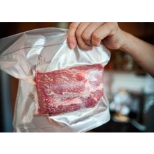 Vakur - 18X23CM - 1 KG - Tek Yüzeyi Tırtıklı Vakum Torbası - Tüm Vakum Makinelerine Uygun