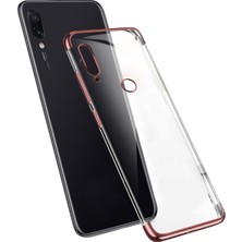 Ceppare Huawei Honor Play Kılıf Köşeleri Lazer Boyalı Şeffaf Silikon Rosegold