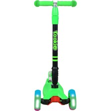 Rookie Katlanabilir & Işıklı Maxi Scooter Yeşil