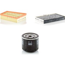 Mann Renault Megane Iıı 1.5 Dci (Star Stop Olmayan) 86-90-95-110 Hp 08 > Mann Filtre Bakım Seti