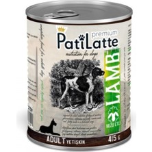 Pati Latte Tahılsız Kuzu Etli Yetişkin Köpek Maması 24 x 415 Gram