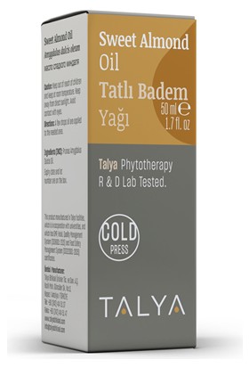 Talya Tatlı Badem Yağı 50 ml (Soğuk Sıkım)