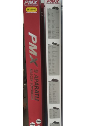 Pmx Muz Oto Cam Sileceği - 9 Aparatlı