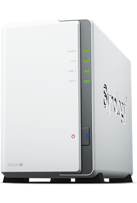 Synology DiskStation DS220j 2 Yuvalı NAS Kişisel Ağ Veri Depolama Cihazı