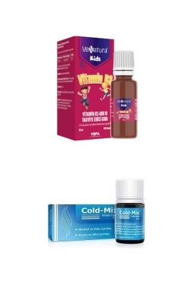 Cold-Mix Vitamin D3 400 Iu 20 ml + Burun Tıkanıklığı Için Rahatlatıcı Damla Cold-Mix 5ml