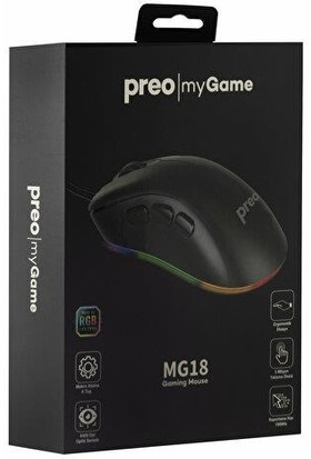 Preo My Game MG18 Rgb LED Fps Kablolu Gaming Mouse